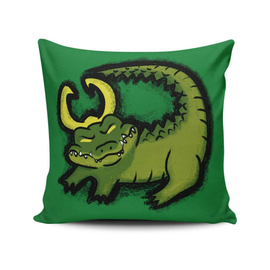 The Alligator King - Throw Pillow