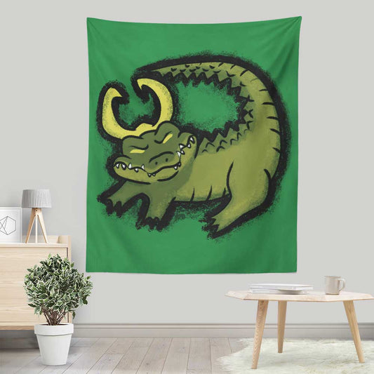 The Alligator King - Wall Tapestry