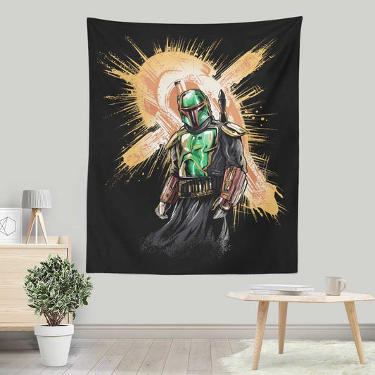 The Bounty Hunter Rises - Wall Tapestry