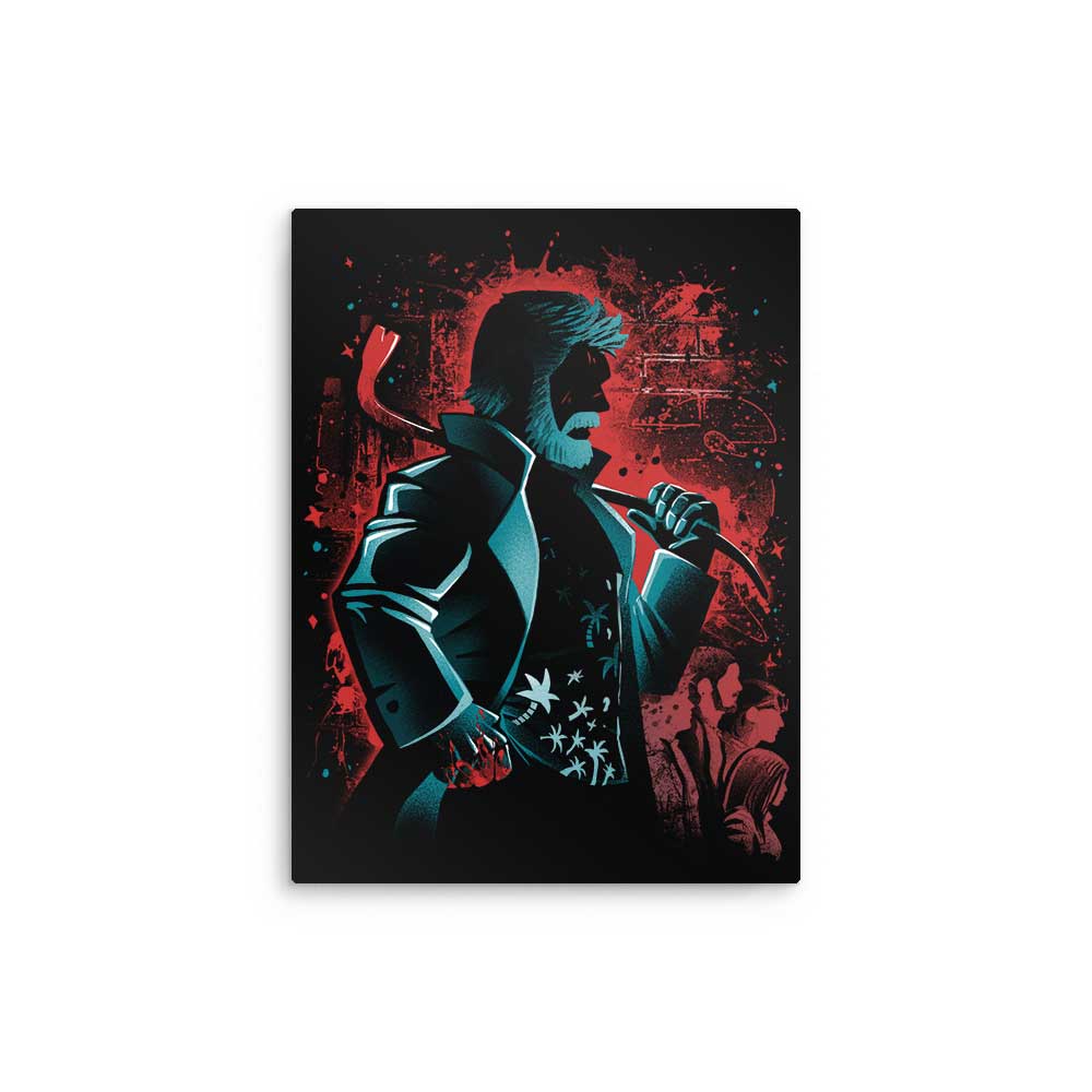 The Furious Butcher - Metal Print