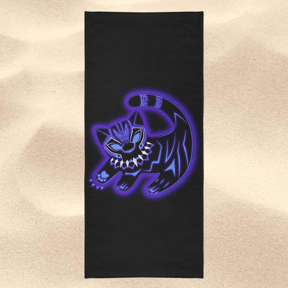 The Glowing Panther King - Towel