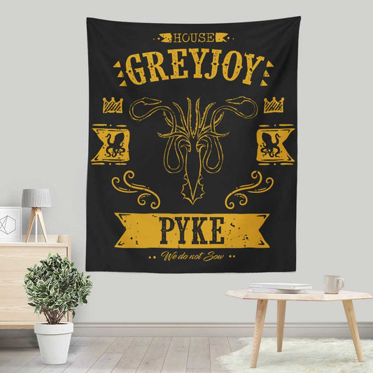 The Golden Kraken - Wall Tapestry