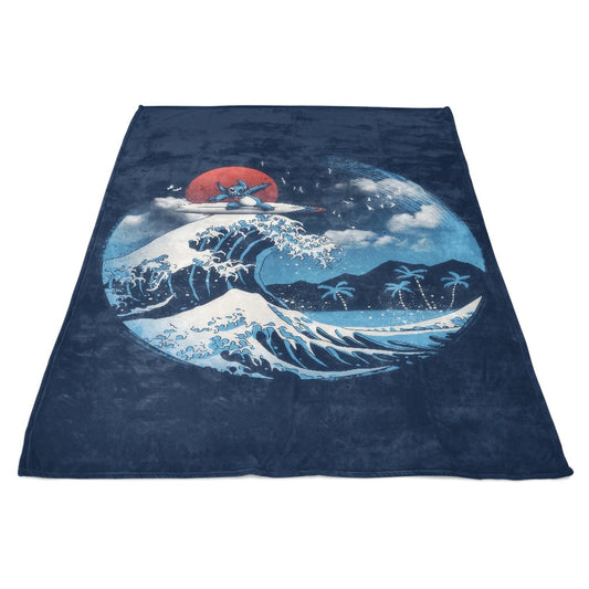 The Great Wave of Kaua'i - Fleece Blanket