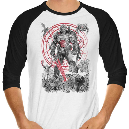 The Hell Walker - 3/4 Sleeve Raglan T-Shirt