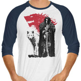 The King and the Wolf - 3/4 Sleeve Raglan T-Shirt