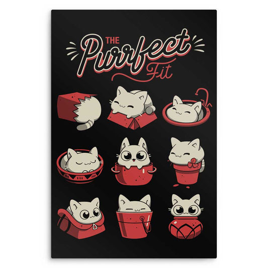 The Purrfect Fit - Metal Print