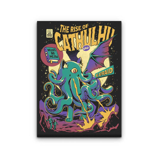 The Rise of Cathulhu - Canvas Print