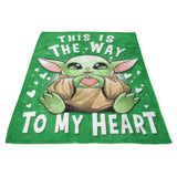 The Way to the Heart - Fleece Blanket