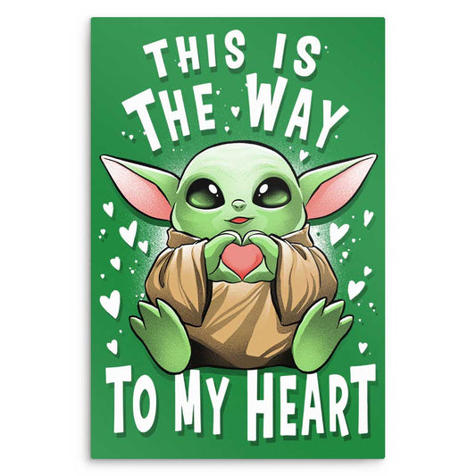 The Way to the Heart - Metal Print