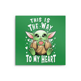 The Way to the Heart - Metal Print