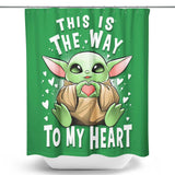 The Way to the Heart - Shower Curtain