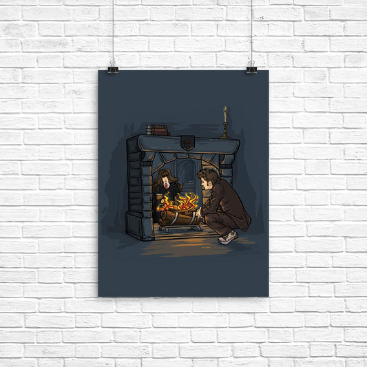 The Witch in the Fireplace - Poster