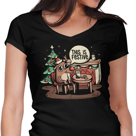 This is Festive - Women's V-Neck