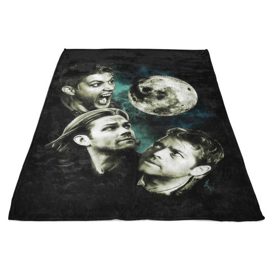 Three Super Moon - Fleece Blanket