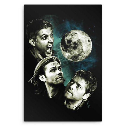 Three Super Moon - Metal Print