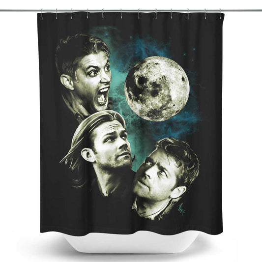 Three Super Moon - Shower Curtain