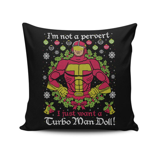 Turboman Sweater - Throw Pillow