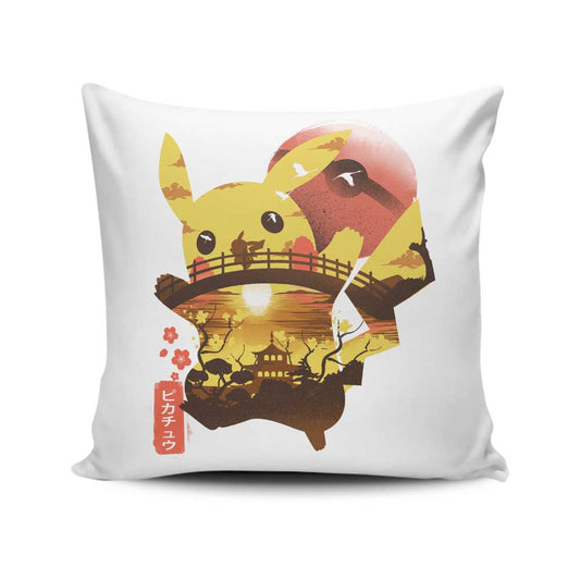 Ukiyo Electric - Throw Pillow