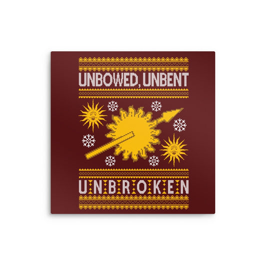 Unbowed. Unwrapped. Unbroken. - Metal Print