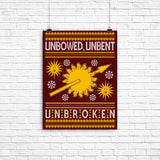 Unbowed. Unwrapped. Unbroken. - Poster