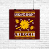 Unbowed. Unwrapped. Unbroken. - Poster