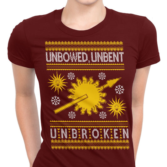 Unbowed. Unwrapped. Unbroken. - Women's Apparel