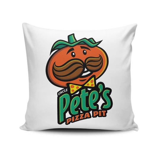 Uncle Pete's Pizza Pit - Throw Pillow