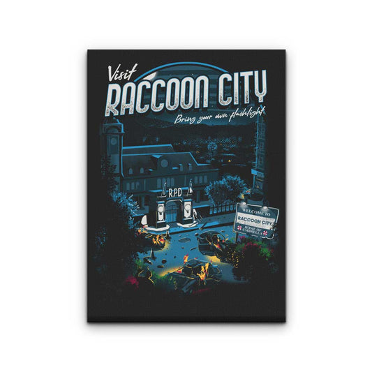 Visit Raccoon City - Canvas Print