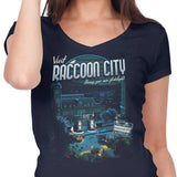 Visit Raccoon City - Women's V-Neck