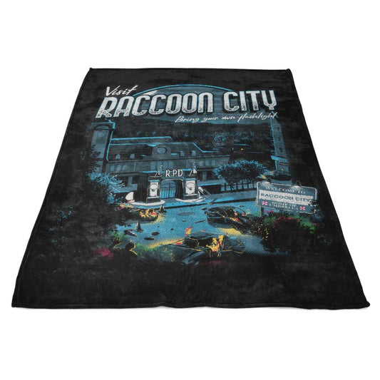 Visit Raccoon City - Fleece Blanket