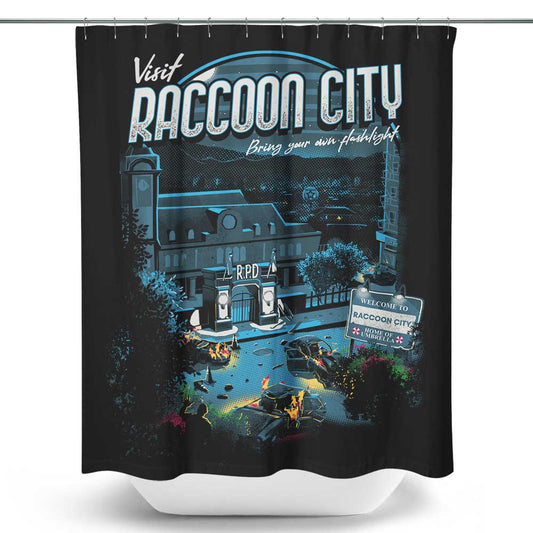 Visit Raccoon City - Shower Curtain