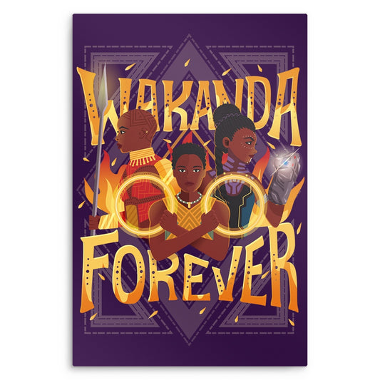 Wakanda Forever - Metal Print