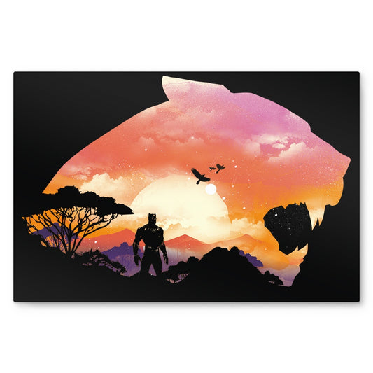 Wakanda Sunset - Metal Print