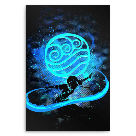 Water Bender Art - Metal Print