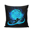 Water Bender Art - Throw Pillow