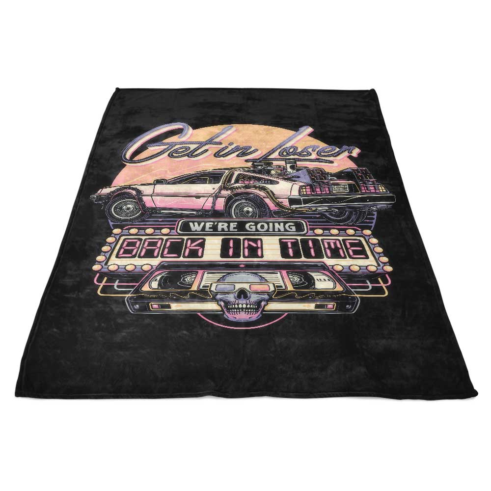 We're Going Back in Time - Fleece Blanket