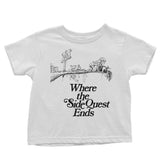 Where the Side Quest Ends - Youth Apparel