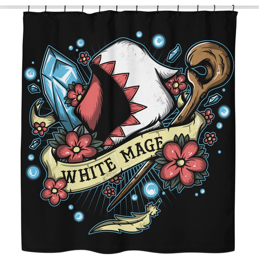 White Magical Arts - Shower Curtain