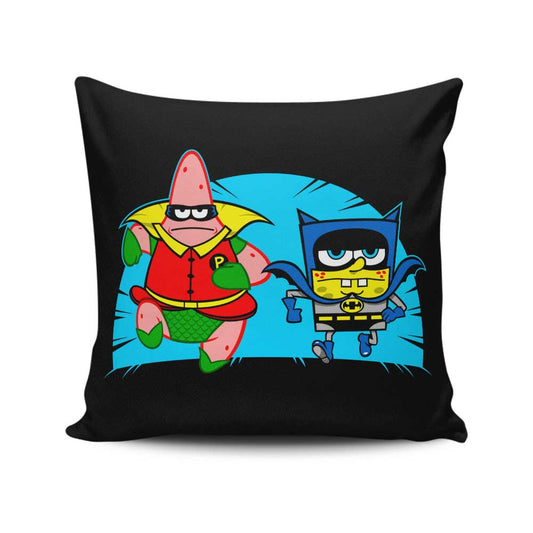 Who Lives In a Batcave Under the Sea? - Throw Pillow