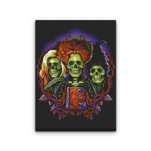 Witches Skulls - Canvas Print