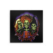 Witches Skulls - Metal Print