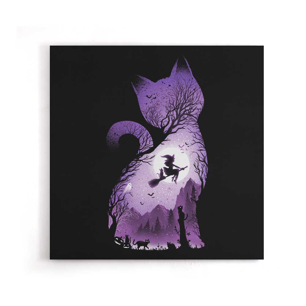 Witch's Cat - Canvas Print